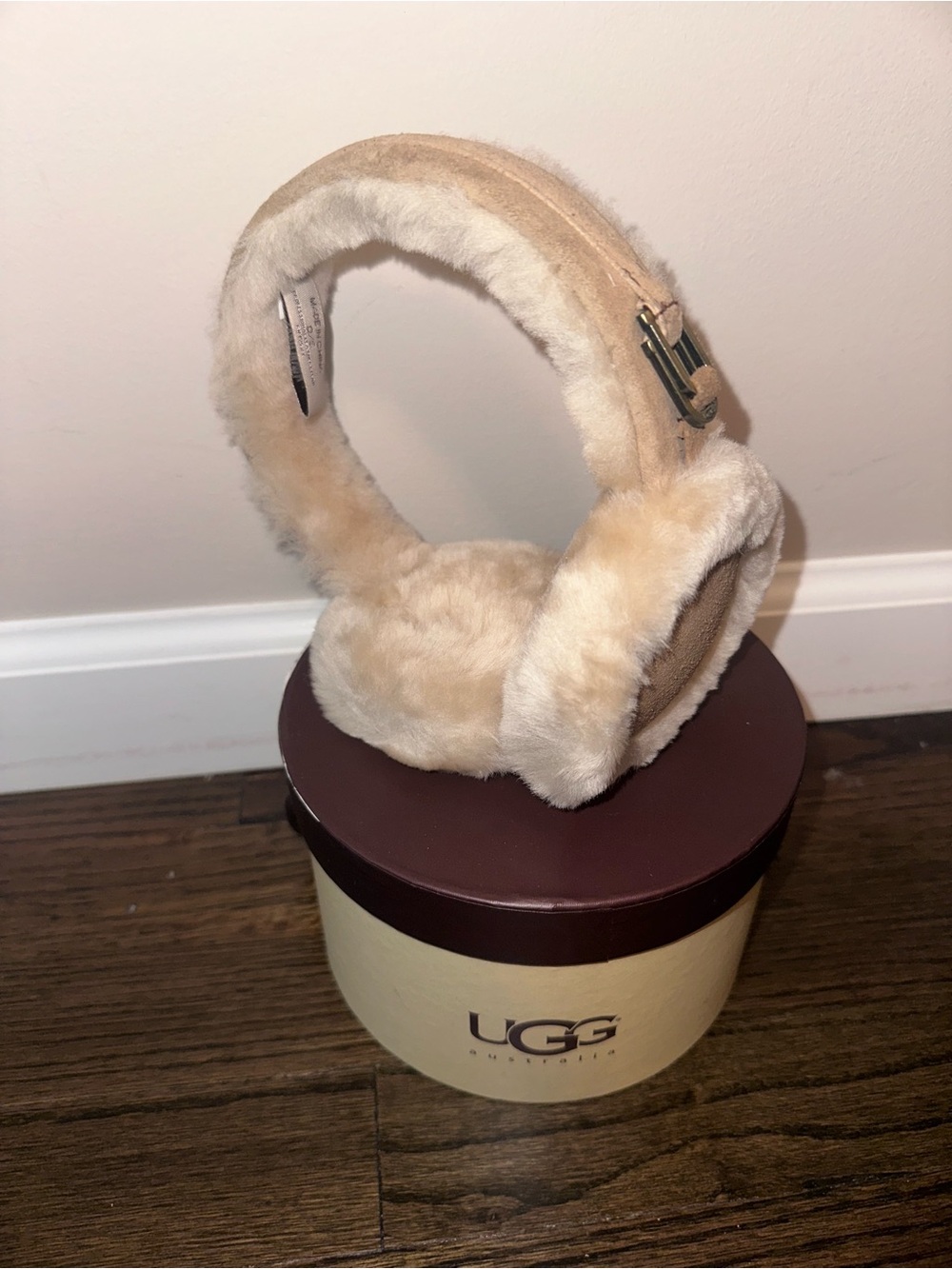 UGG Tan Shearling Ear Muffs
